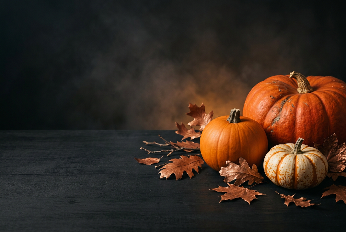 Høstlig Halloween-banner